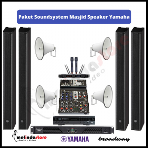 Paket Masjid Indoor Outdoor Speaker Yamaha VXL1-8 | 100m2